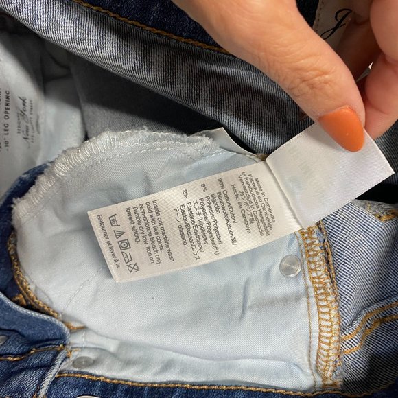 J.Crew Jeans 9" High-rise Toothpick in Buffalo Wash Skinny Raw Hem - Picture 7 of 8